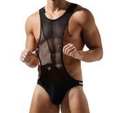 Harnessed Sissy T-Back Bodysuit